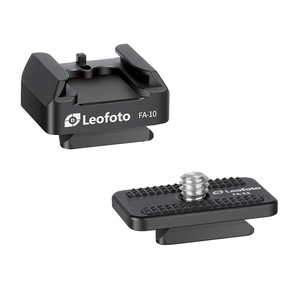 LEOFOTO FA-10 QR Plate for Cold Shoe and Hot Shoe Adapter