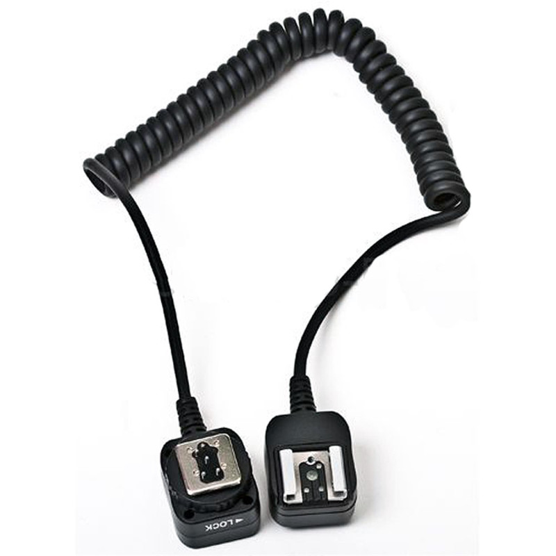 NICEFOTO Off-Camera E-TTL Flash Cord for Canon - stretchable to 230cm
