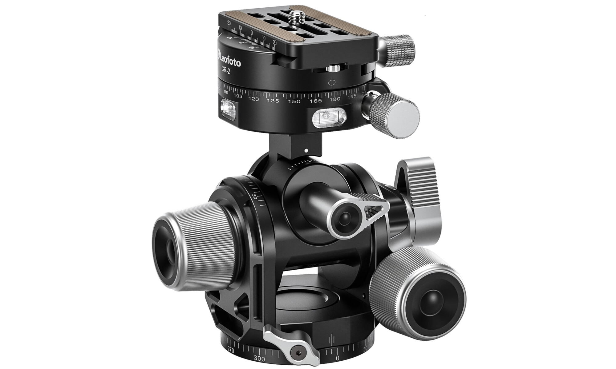 Leofoto Tripod Geared Head G4 Pro + Quick Release Plate