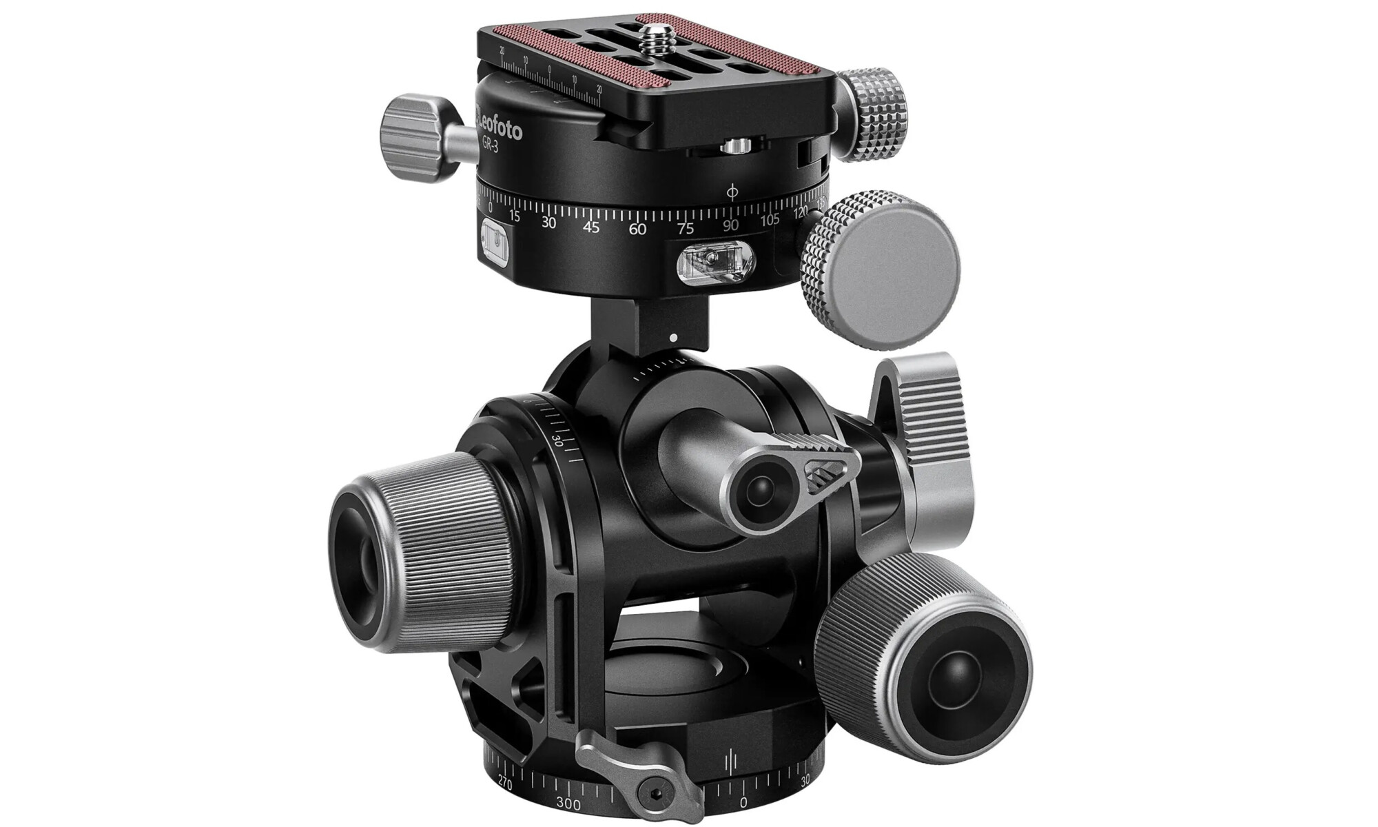 Leofoto G4 PROM Tripod Geared Head + Quick Release Plate