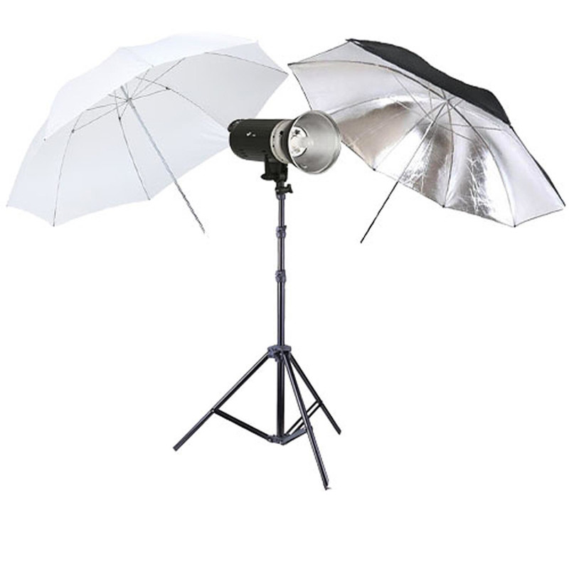 NICEFOTO A600 Flash Head Kit 600Ws Bowens Mount + Light Stand + 2 Umbrellas
